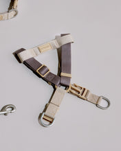 將圖片載入圖庫檢視器 PRYNWAN Two tone Step-in 胸背帶 灰褐色 米色
