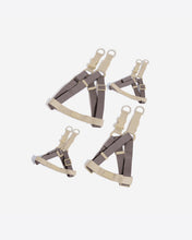 將圖片載入圖庫檢視器 PRYNWAN Two tone Step-in 胸背帶 灰褐色 米色
