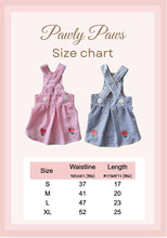 將圖片載入圖庫檢視器 Pawly Paws Tulip Overall size chart
